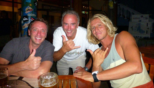 Witch's Rock Surf Camp hanging with instructor Flash