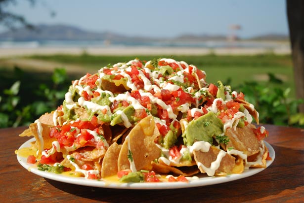 witch's rock surf camp nachos plate eat at joe's tamarindo costa rica