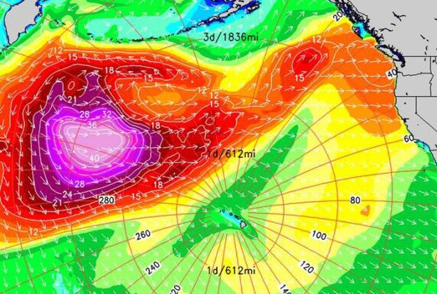 50ft waves in Hawaii? Start up the hype train!