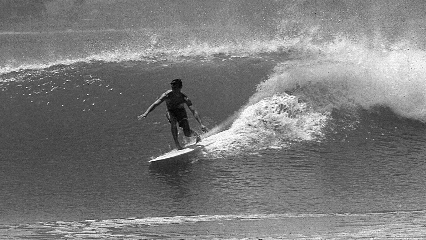 Classic Robert August surfing in California