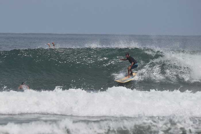A Casitas right hander breaking across the beach