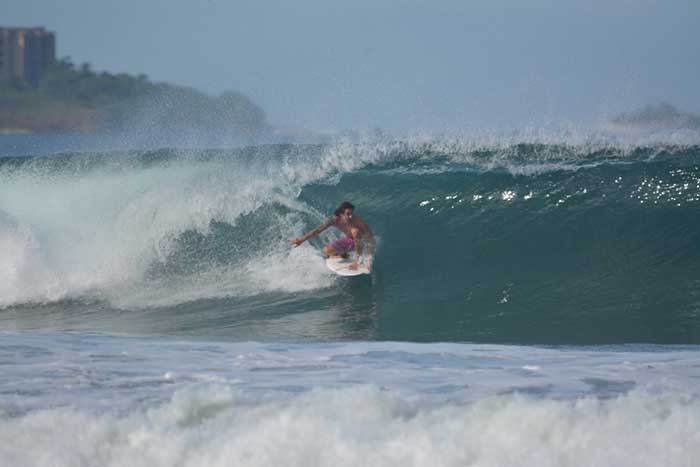 Getting shacked at Playa Grande, Costa Rica