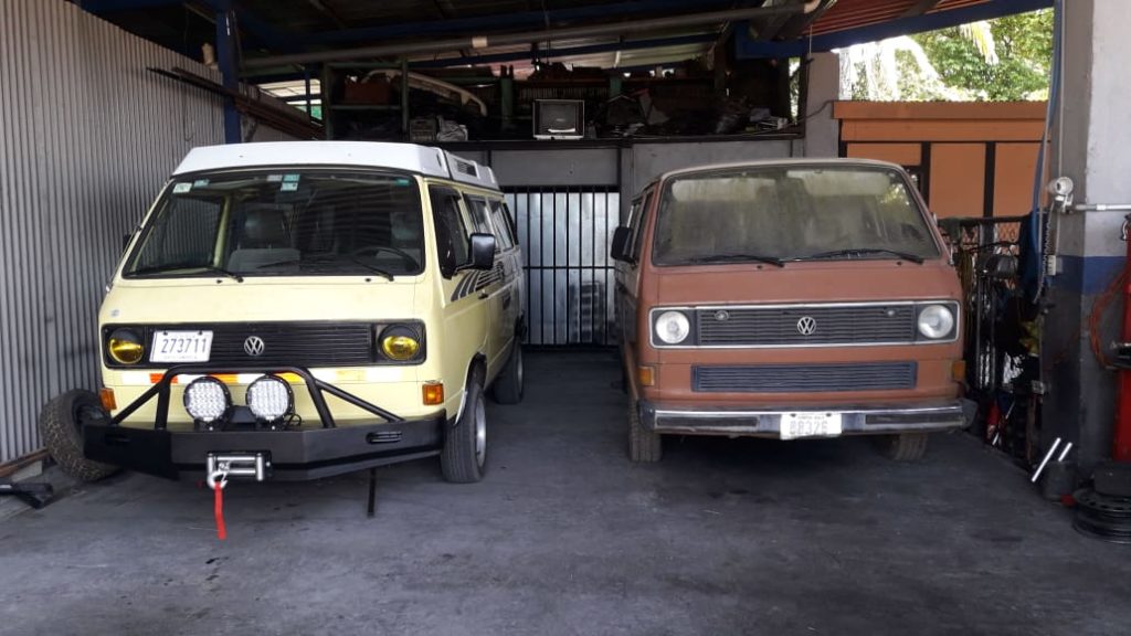 VW Westfalia, Vanagon, custom bumper with winch